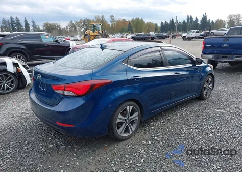 2014 Hyundai Elantra Sport from USA, damaged, VIN KMHDH4AH8EU158569